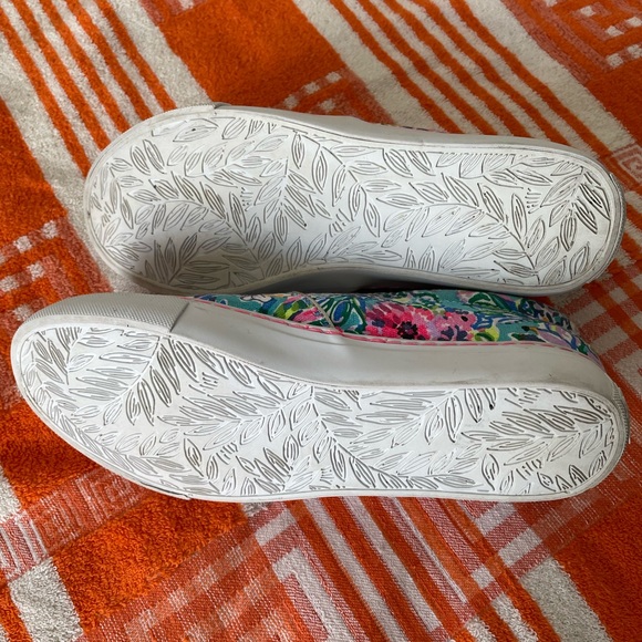 Lilly Pulitzer Julie Sneaker Amalfi Blue Alligator Isle - Picture 7 of 12